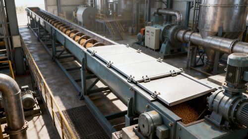 फ़ीड मिलों में यू-आकार के पेंच कन्वेयर का कुशल अनुप्रयोग