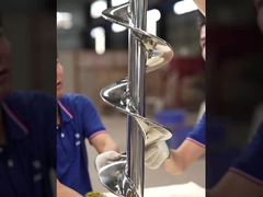 AS0001 स्टेनलेस स्टील छोटे लचीले अनाज ऑगर पेंच उड़ान अनुकूलित अनुरोध के लिए