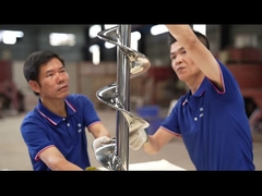 ग्रेन्युल और अनाज खिला के लिए यू आकार का स्लज पाइप स्क्रू कन्वेयर