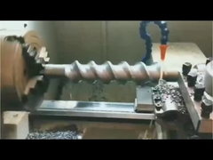 पीई, पीपीआर और पीपी पाइप के दानेदार निर्माण के लिए मिश्रण सिर के साथ एकल एक्सट्रूज़न पेंच