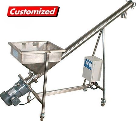 अनुकूलन योग्य स्टेनलेस स्टील गर्मी प्रतिरोधी हॉपर पेंच फीडर और ऑगर कन्वेयर