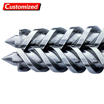 अच्छी कीमत कस्टम को-रोटेटिंग कोनिकल ट्विन स्क्रू बैरल पीवीसी पाइप प्रोफाइल डब्ल्यूपीसी कोनिकल ट्विन बाइमेटैलिक स्क्रू बैरल के लिए ऑनलाइन