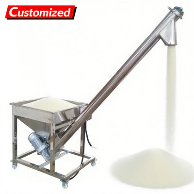 अच्छी कीमत oem Automatic Screw Powder Feeder Machine Stainless Steel Vibrating Inclined Conveyor Hopper with 4.5'' Diameter Auger Loader for Spices, Resin & Granular Materials 3m³/h Capacity 110V ऑनलाइन