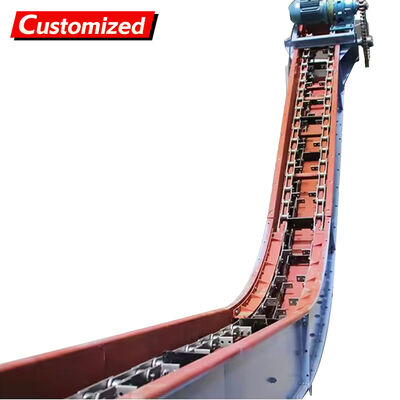 अच्छी कीमत Custom-made high-quality chain scraper conveyors and inclined drag chain scraper conveyors, suitable for transporting coal/ash/biomass, with specialized chain conveyors for wood chips. ऑनलाइन