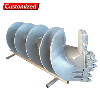 अच्छी कीमत कस्टमाइज्ड ऑगर ड्रिलिंग रिग, ऑगर ड्रिलिंग रिग, रोटरी ड्रिलिंग रिग सिंगल-फ्लूट स्ट्रेट ऑगर बिट (दांतेदार) मिट्टी की परतों, अत्यधिक मौसम वाली परतों और बजरी की परतों में निर्माण के लिए ऑनलाइन