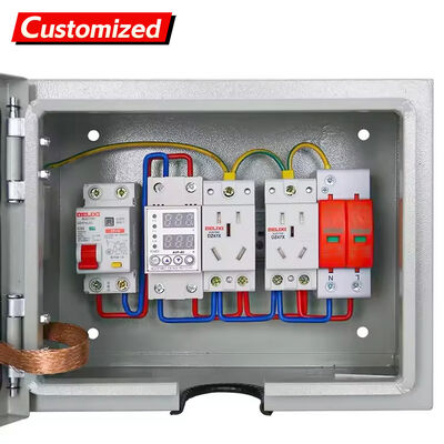 अच्छी कीमत IP55 वाटरप्रूफ डिस्ट्रीब्यूशन बॉक्स 220V/380V नॉमिनल वोल्टेज और औद्योगिक अनुप्रयोगों के लिए एंटी-थेफ्ट प्रमाणित लॉक के साथ ऑनलाइन