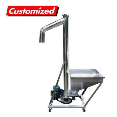 अच्छी कीमत स्टेनलेस स्टील हीट प्रतिरोधी अनुकूलन योग्य पेंच ऑगर फीडर पाउडर परिवहन के लिए ऑनलाइन