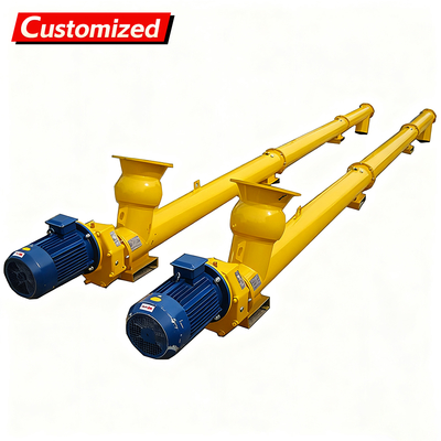 अच्छी कीमत Custom Auger Conveyor Systems Cement silo discharge Manufacturer Automatic Cement Powder Inclined Auger Screw Conveyor Feeder ऑनलाइन