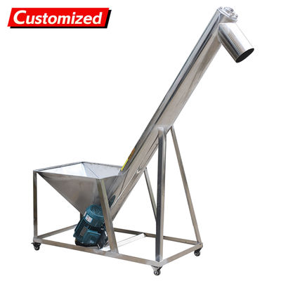 अच्छी कीमत स्टेनलेस स्टील स्क्रू फीडर 0-45 डिग्री झुकाव के साथ उच्च तन्यता शक्ति और मैनुअल या स्वचालित संचालन ऑनलाइन