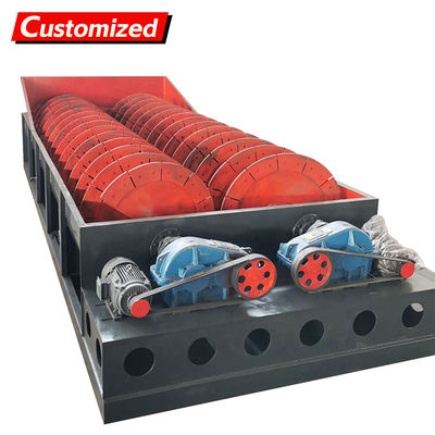 अच्छी कीमत Industrial Double-Spiral Screw Classifier Sand Washing Machine for Fine Sand Gravel Grit Silica Washing ऑनलाइन