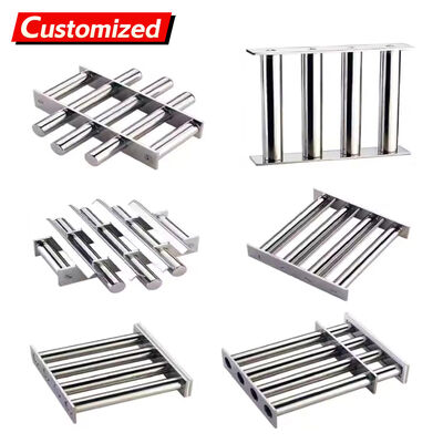 अच्छी कीमत Custom Permanent Strong Magnet Grid 12000 Gauss Neodymium Bar Rod Separator Stainless Filter High Magnetic Hopper Grate Magnet for lithium battery manufacturers, factories, and manufacturing industrie ऑनलाइन