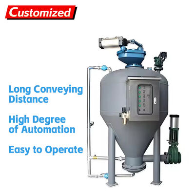 अच्छी कीमत custom Industrial Powder Granule Storage Tank Pump Continuous Lifting Vacuum Pumping Pneumatic Feeder Conveyors Control System ऑनलाइन