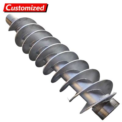 अच्छी कीमत पेंच कन्वेयर घटकों के लिए शाफ्ट/शाफ्टलेस डिज़ाइनों के साथ कस्टम स्टेनलेस स्टील और कार्बन स्टील पेंच कन्वेयर ब्लेड ऊर्जा और खनन, खेत, निर्माण कार्य ऑनलाइन