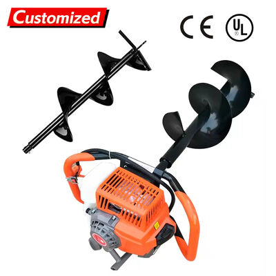 अच्छी कीमत गैसोलीन-संचालित पोर्टेबल अर्थ ऑगर - पेड़ लगाने और खनन के लिए मल्टीफ़ंक्शनल ऑगर बोरिंग मशीन ऑनलाइन